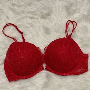 La Senza Red Lace Push-up Bra 32C